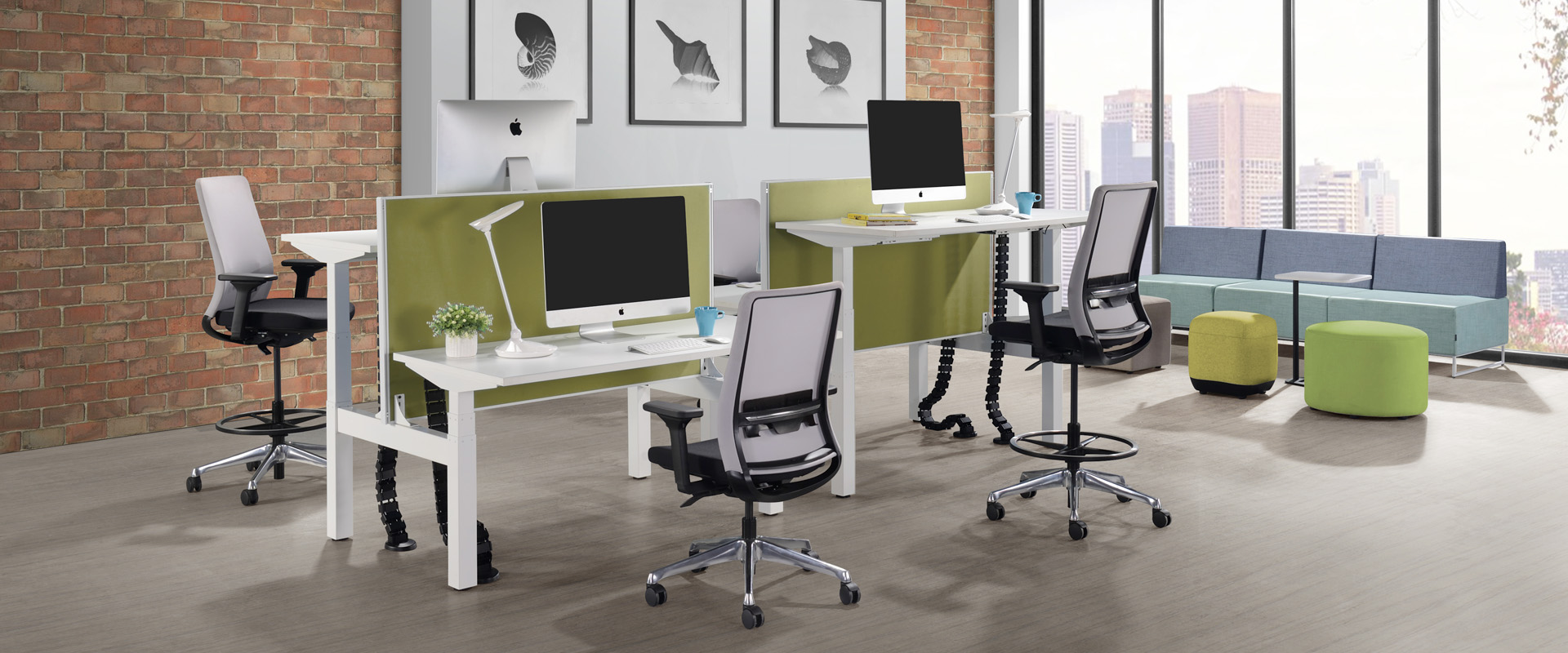 Height Adjustable Double Seater
